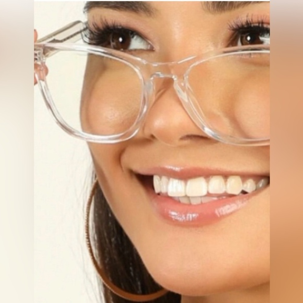 Anthropologie Clear Aviator Reading glasses no prescription brand new